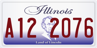 IL license plate A122076