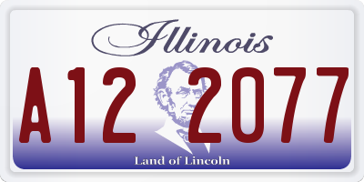 IL license plate A122077