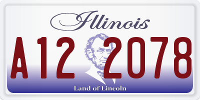 IL license plate A122078
