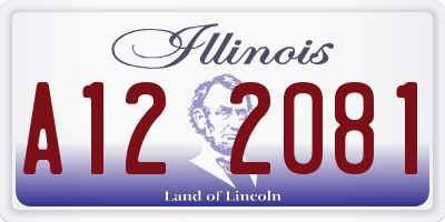 IL license plate A122081