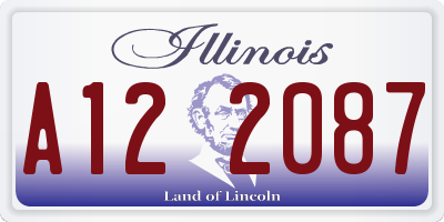IL license plate A122087