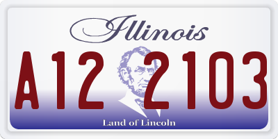 IL license plate A122103