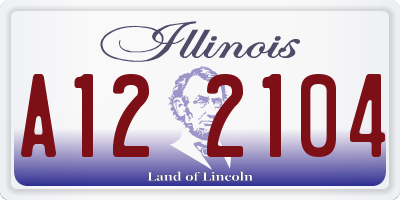 IL license plate A122104