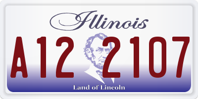 IL license plate A122107