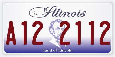 IL license plate A122112