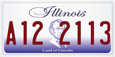 IL license plate A122113