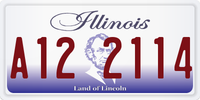 IL license plate A122114