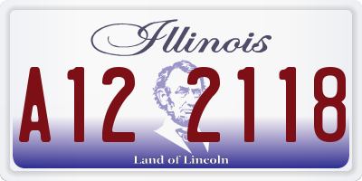IL license plate A122118