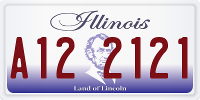 IL license plate A122121