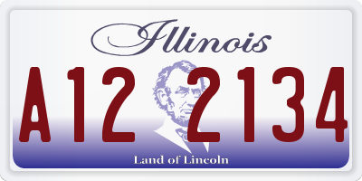 IL license plate A122134