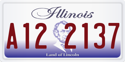 IL license plate A122137