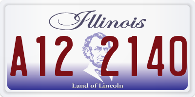 IL license plate A122140