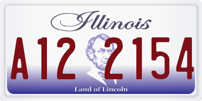 IL license plate A122154