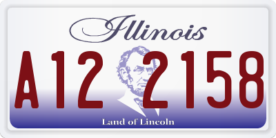 IL license plate A122158