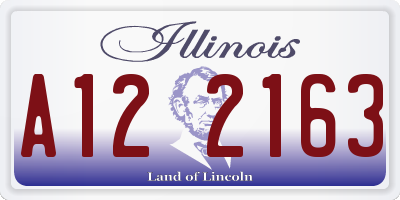 IL license plate A122163