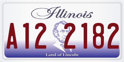 IL license plate A122182