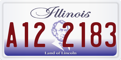 IL license plate A122183
