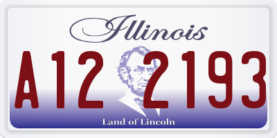 IL license plate A122193