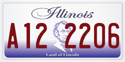 IL license plate A122206