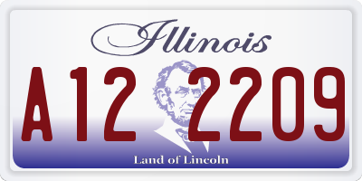 IL license plate A122209