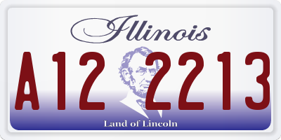 IL license plate A122213