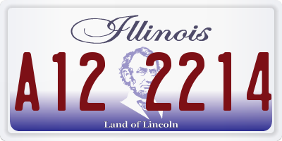 IL license plate A122214