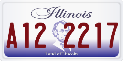 IL license plate A122217