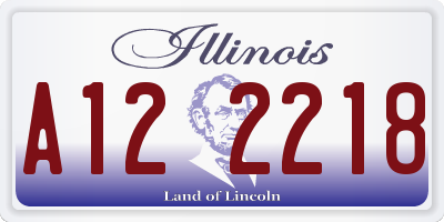 IL license plate A122218