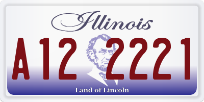IL license plate A122221