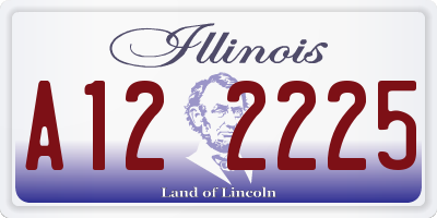 IL license plate A122225