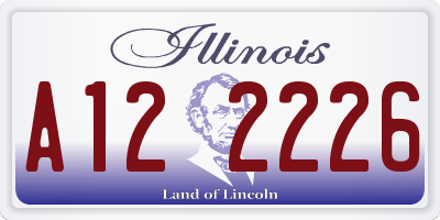 IL license plate A122226
