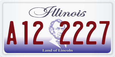 IL license plate A122227