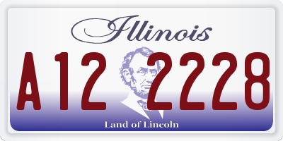 IL license plate A122228