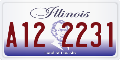 IL license plate A122231