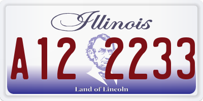 IL license plate A122233