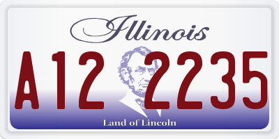 IL license plate A122235