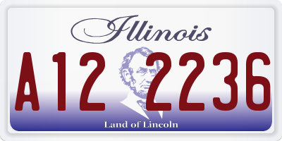 IL license plate A122236