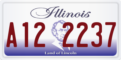 IL license plate A122237