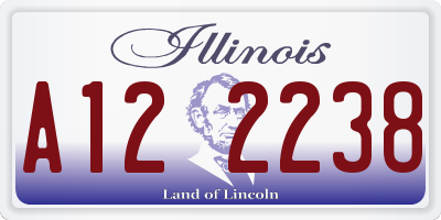 IL license plate A122238