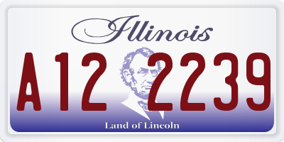 IL license plate A122239