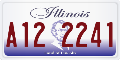 IL license plate A122241