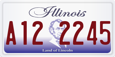 IL license plate A122245