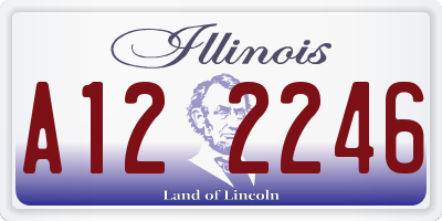 IL license plate A122246
