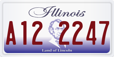 IL license plate A122247