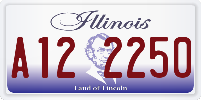 IL license plate A122250