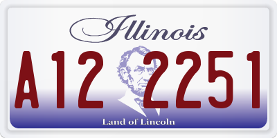 IL license plate A122251