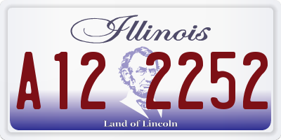 IL license plate A122252