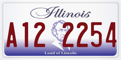 IL license plate A122254