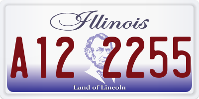 IL license plate A122255