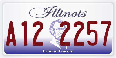 IL license plate A122257